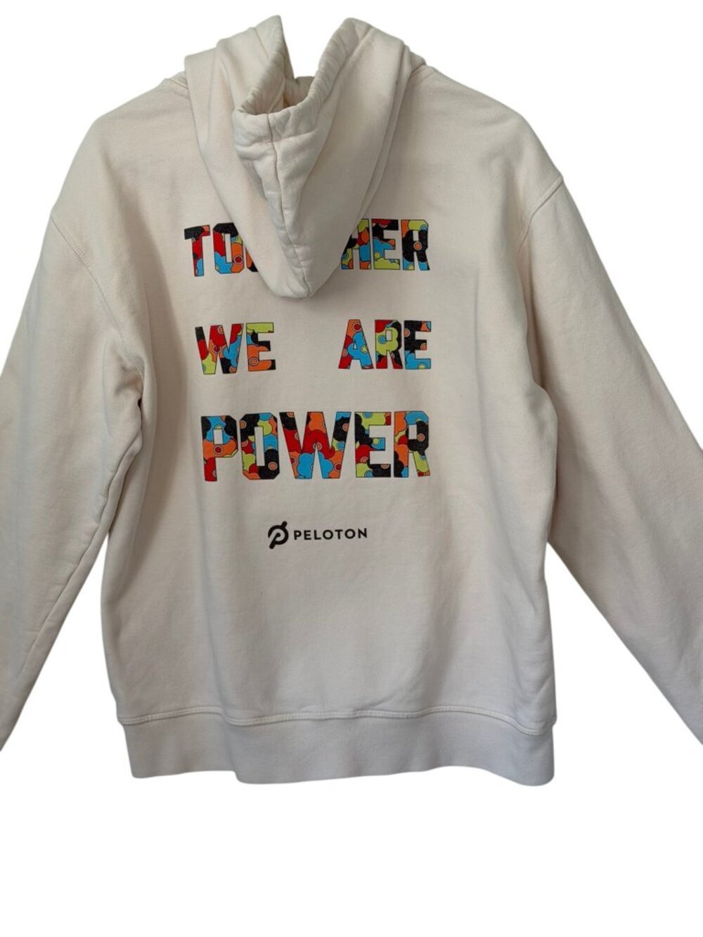 Peloton Together We are Power Graphic Heavyweight Fleece Hoodie Sweatshirt USA L